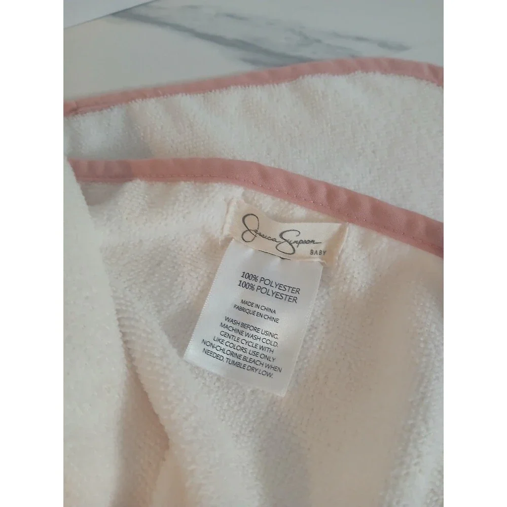 Jessica Simpson Hooded Baby Bath Towel Flower print, 29